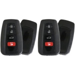 UrbanX (2-Pack) Replacement 2020 Toyota Camry Key Fob – FCC: HYQ14FBC – PN: 89904-06220, 89904-33550 – 4 Button
