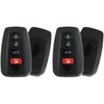 UrbanX (2-Pack) Replacement 2019 Toyota Camry Key Fob – FCC: HYQ14FBC – PN: 89904-06220, 89904-33550 – 4 Button