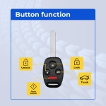 UrbanX (2-Pack) Replacement 2010-2014 Cadillac SRX Key Fob – FCC: NBG009768T – PN: 22865375, 22856930 – 5 Button - Image 2