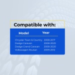 UrbanX Replacement 2010 Volkswagen Routan Key Fob – Fcc: Iyz-C01C – Pn: 56046713, 56046713Ag – 5 Button - Image 4