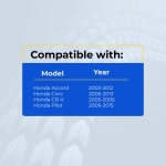 UrbanX Replacement 2010 Honda Civic Key Fob – Fcc: Oucg8D-380H-A, Kr55Wk49308, N5F-S0084A, N5F-A05Taa, Mlbhlik-1T – Pn: Not found - Image 2