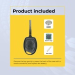 UrbanX Replacement 2014 Ford Fiesta Key Fob – Fcc: Kr55Wk47899, 164-R8042, 164-R8043 – Pn: 164-R8042, 164-R8043 – 3 Button - Image 3