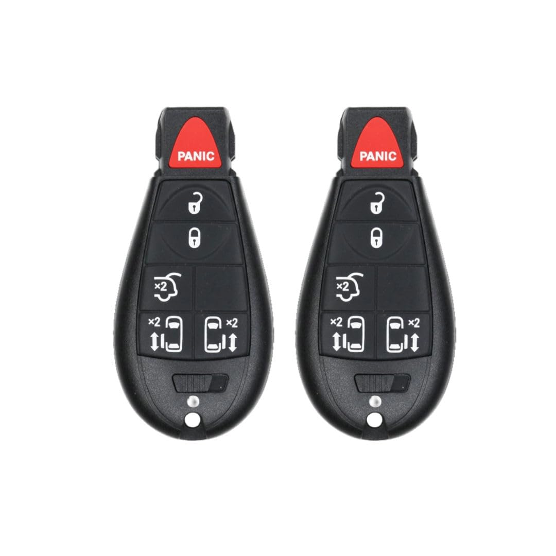 Version 1.0.0 (2-Pack) Replacement 2015 Dodge Grand Caravan Key Fob