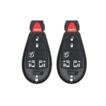 UrbanX (2-Pack) Replacement 2008-2020 Dodge Grand Caravan Key Fob – FCC: IYZ-C01C – PN: 56046704, 56046705 – 6 Button