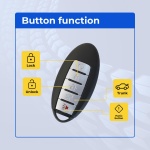 UrbanX (2-Pack) Replacement 2013-2015 Nissan Maxima Key Fob – FCC: KR5S180144014 – PN: 285E3-3TP5A, 285E3-3TP05, 285E3-9HP5B – 5 Button - Image 2