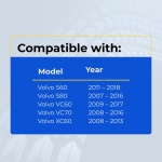 UrbanX Replacement 2013 Volvo S60 Key Fob – FCC: KR55WK49266 – PN: 30659502, 30659495, 30659496 – 6 Button - Image 2