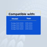 UrbanX Replacement 2019-2024 Ram 2500 3500 4500 5500 Key Fob – FCC: GQ4-76T – PN: 68575429 – 5 Button - Image 2