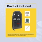 UrbanX (2-Pack) Replacement 2011-2018 Dodge Charger Key Fob – Fcc: M3N-40821302, M3N40821302 – Pn: 56046759Af – 5 Button - Image 3