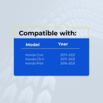 UrbanX (2-Pack) Replacement 2017 Honda Pilot Key Fob – Fcc: Kr5V2X – Pn: 72147-Tg7-A11, 72147-Tla-A01, 72147-Tg7-A12 – 5 Button - Image 4