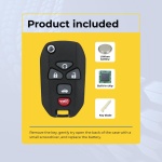 UrbanX Replacement 2008 Buick Lacrosse Key Fob – Fcc: Kobgt04A – Pn: 22733524 – 5 Button - Image 3