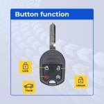 UrbanX Replacement 2013 Ford F-250 Key Fob – FCC: CWTWB1U793, OUC6000022, 164-R8067, 164-R8064 – PN: 164-R8064, 164-R8067 – 4 Button - Image 2