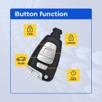 UrbanX Replacement 2007-2012 Hyundai Veracruz Key Fob – Fcc: Sy5Svismkfna04 – Pn: 95440-3J600 – 4 Button - Image 2
