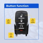 UrbanX Replacement 2020 Ram 1500 Key Fob – Fcc: Oht-4882056, Oht4882056 – Pn: 68584153, 68584153Aa – 4 Button - Image 2