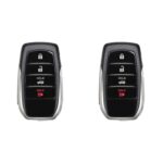 UrbanX (2-Pack) Replacement 2016 Toyota Mirai Key Fob – FCC: HYQ14FBA – PN: 89904-62020, 8990462020 – 4 Button