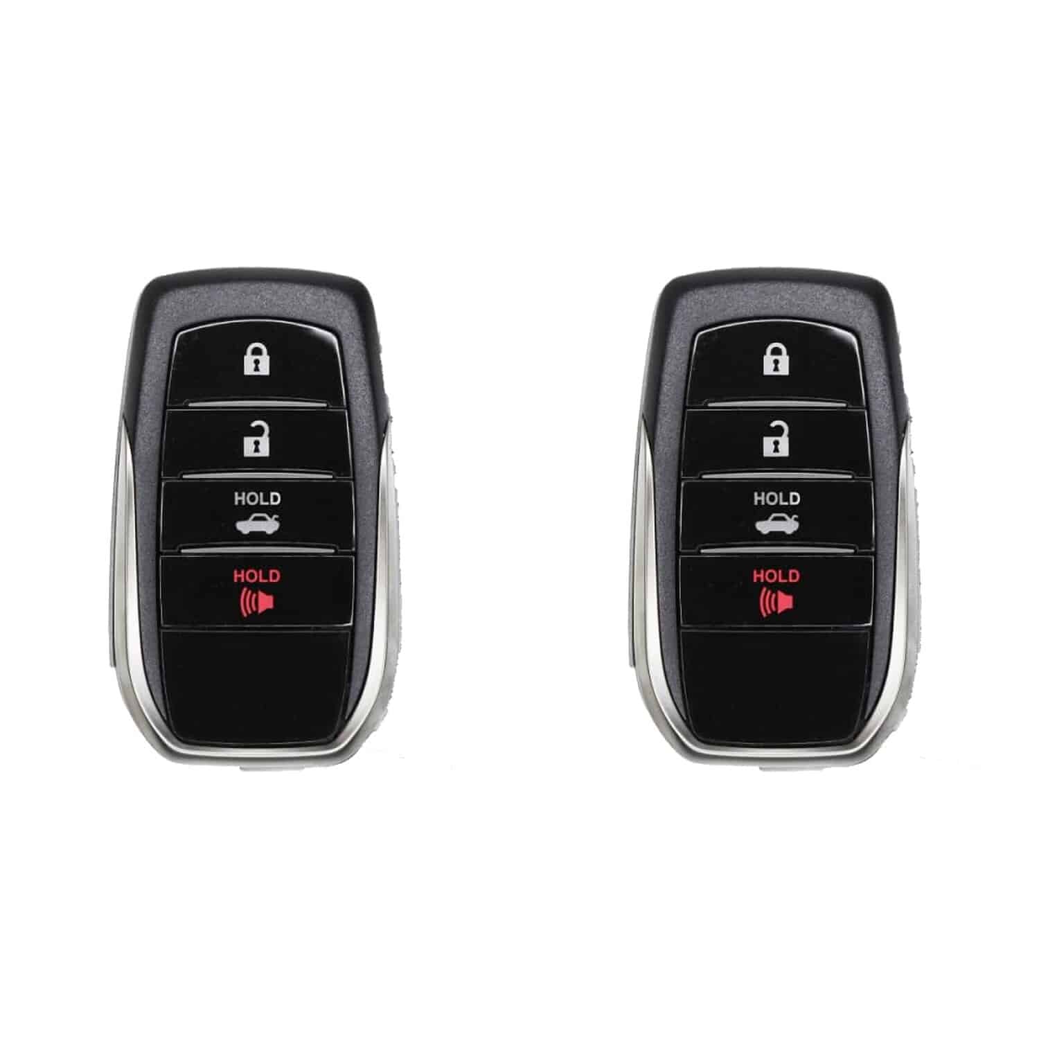 Version 1.0.0 UrbanX (2-Pack) Replacement 2017 Toyota Mirai Key Fob – FCC: HYQ14FBA – PN: 89904-62020 – 4 Button - Image 1