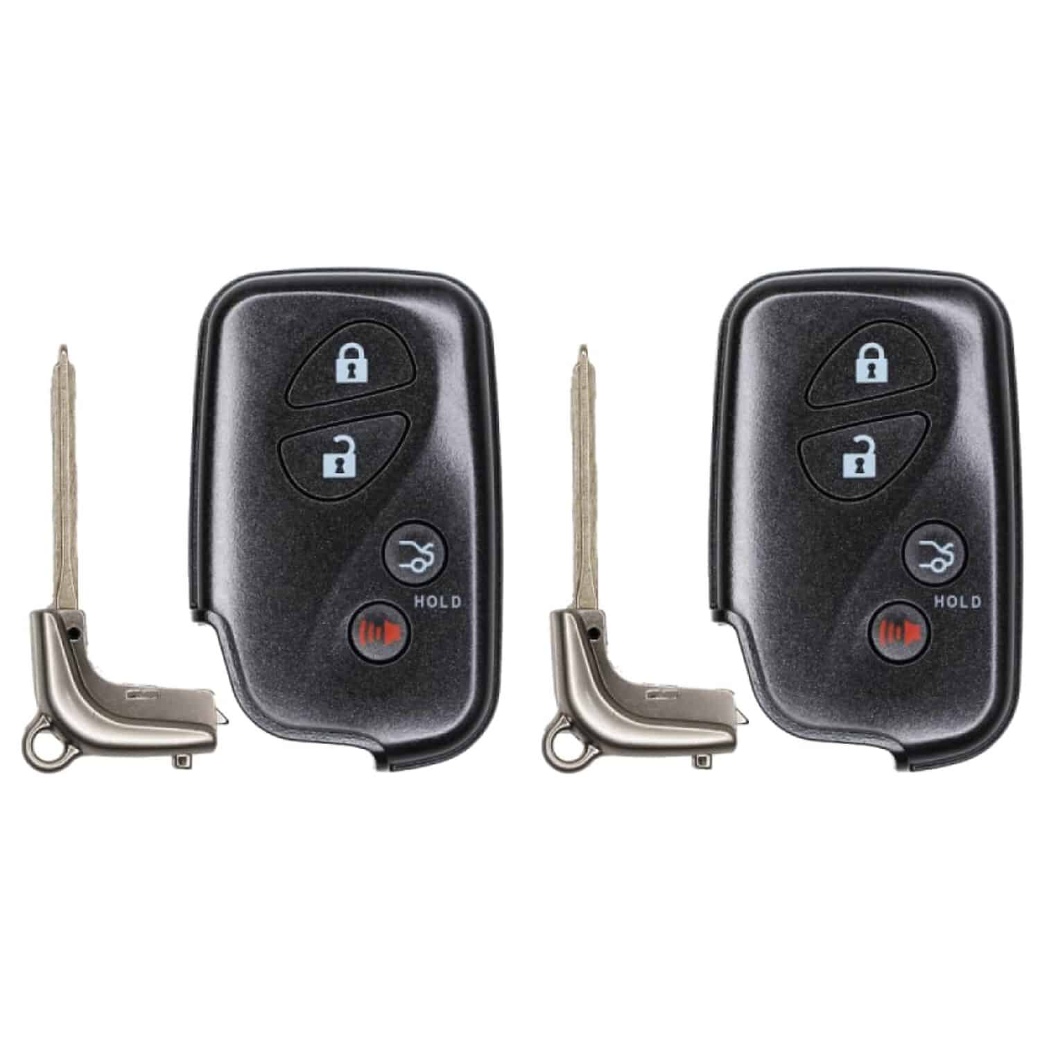 Version 1.0.0 UrbanX (2-Pack) Replacement 2011 Lexus HS250 Key Fob – FCC: HYQ14ACX – PN: 89904-50F90, 89904-75030 – 4 Button - Image 1