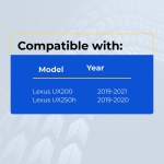 UrbanX Replacement 2019-2020 Lexus UX250h Key Fob – Fcc: Hyq14Fbf – Pn: 8990H-76010 – 0 Button - Image 4