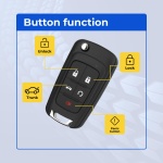 UrbanX Replacement 2012-2017 Buick Verano Key Fob – Fcc: Oht01060512 – Pn: 13504199, 13574863, 13504259, 13504204 – 5 Button - Image 2