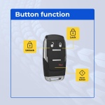 UrbanX Replacement 2019-2023 Ram 2500 3500 4500 5500 Key Fob – FCC: GQ4-76T – PN: 68538048, 68547361 – 3 Button - Image 2