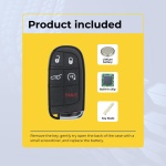 UrbanX Replacement 2019 Jeep Grand Cherokee Key Fob – FCC: M3N-40821302, M3N40821302 – PN: 68143526, 68143505, 68150061 – 5 Button - Image 3