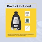 UrbanX Replacement 2007-2012 Hyundai Veracruz Key Fob – Fcc: Sy5Svismkfna04 – Pn: 95440-3J600 – 4 Button - Image 3