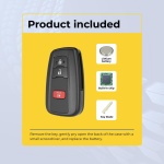 UrbanX (2-Pack) Replacement 2021-2022 Toyota 4Runner Key Fob – FCC: HYQ14FLA – PN: 8990H-35010 – 3 Button - Image 3