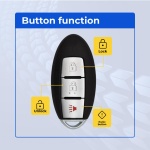 UrbanX Replacement 2009 Nissan Murano Key Fob – Fcc: Kr55Wk49622 – Pn: 285E3-1Aa7A, 285E3-1Aa5A – 3 Button - Image 2