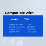 UrbanX Replacement 2008-2013 Toyota Highlander Key Fob – Fcc: Hyq14Aab – Pn: 89904-48100, 89904-06041, 89904-07030 – 3 Button - Image 4