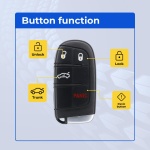 UrbanX (2-Pack) Replacement 2018 Dodge Charger Key Fob – Fcc: M3N-40821302, M3N40821302 – Pn: 56046758Aa – 4 Button - Image 2