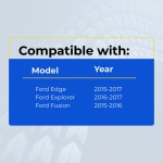 UrbanX (2-Pack) Replacement 2017 Ford Mustang Key Fob – FCC: M3N-A2C31243300, M3N-A2C31243800, 164-R8109, 164-R8120 – PN: 164-R8109, 164-R8120 – 4 - Image 4