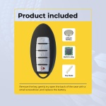 UrbanX Replacement 2013-2015 Nissan Maxima Key Fob – Fcc: Kr5S180144014 – Pn: 285E3-9Hp5B, 285E3-3Tp5A285E3, 285E3-3Tp05 – 5 Button - Image 3