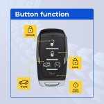 UrbanX (2-Pack) Replacement 2021 Ram 1500 Key Fob – Fcc: Oht-4882056, Oht4882056 – Pn: 68584154 – 5 Button - Image 2