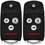 UrbanX (2-Pack) Replacement 2007-2008 Acura TL Key Fob – Fcc: Oucg8D-439H-A – Pn: 35111-Sep-306, 35111-Sep-307 – 4 Button