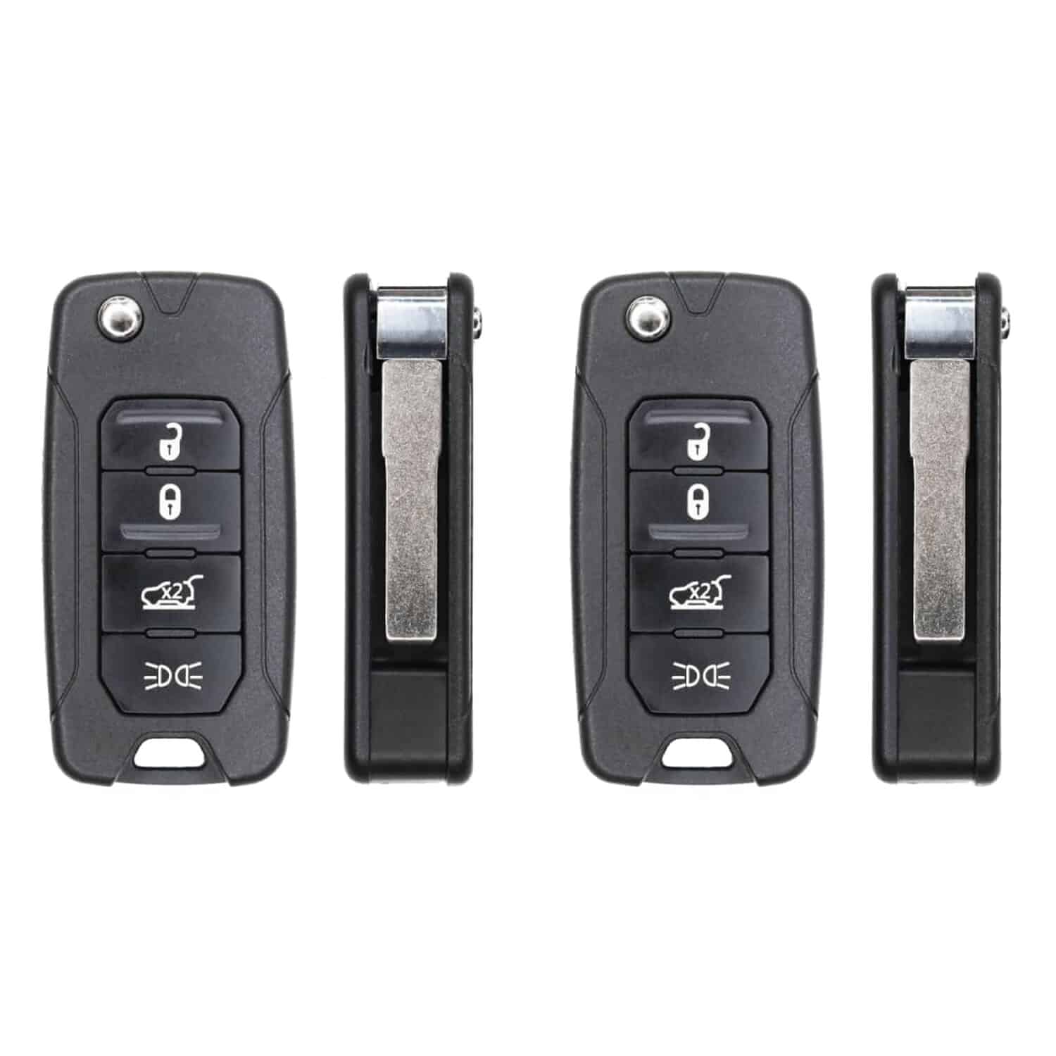 Version 1.0.0 UrbanX (2-Pack) Replacement 2017 Fiat 500X Key Fob – FCC: 2ADFTFI5AM433TX – PN: FI5-AM433TX – 4 Button - Image 1