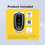 UrbanX (2-Pack) Replacement 2019-2020 Hyundai Kona Key Fob – FCC: TQ8-FOB-4F19 – PN: 95440-J9001 – 4 Button - Image 2