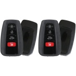 UrbanX (2-Pack) Replacement 2021 Toyota RAV4 Key Fob – FCC: HYQ14FBC – PN: 8990H-0R030 – 4 Button