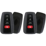 UrbanX (2-Pack) Replacement 2019 Toyota RAV4 Key Fob – FCC: HYQ14FBC – PN: 8990H-0R030 – 4 Button