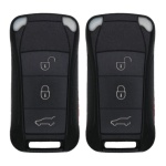UrbanX (2-Pack) Replacement 2004 Porsche Cayenne Key Fob – FCC: KR55WK45032 – PN: 7L5-959-753-B-K – 4 Button
