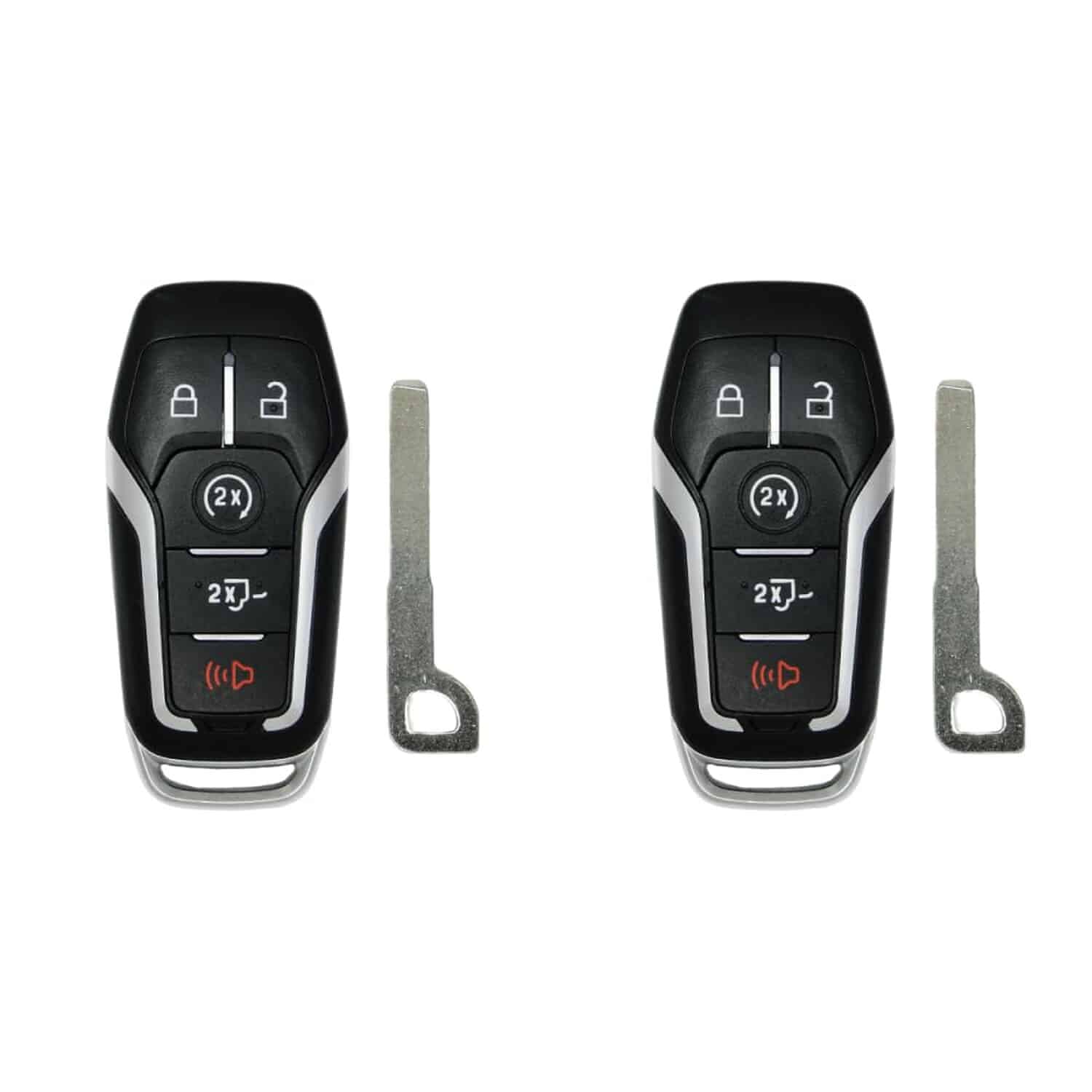 Version 1.0.0 UrbanX (2-Pack) Replacement 2015 Ford F-150 Key Fob – FCC: M3N-A2C31243300, M3NA2C31243300, 164-R8117 – PN: 164-R8117 – 5 Button - Image 1