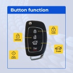 UrbanX Replacement 2013-2016 Hyundai Santa Fe Key Fob – Fcc: Tq8-Rke-3F04 – Pn: 95430-4Z100, 95430-4Z101 – 4 Button - Image 2