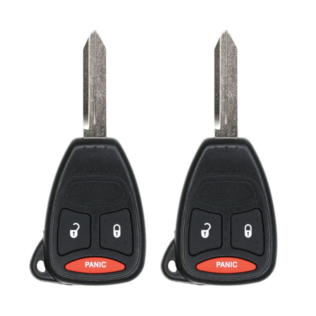 Version 1.0.0 UrbanX (2-Pack) Replacement 2008 Dodge Durango Key Fob – FCC: KOBDT04A – PN: 05183348AA – 3 Button - Image 1