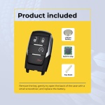UrbanX (2-Pack) Replacement 2026 RAM 2500 3500 4500 5500 Key Fob – FCC: GQ4-76T – PN: 68547362 – 4 Button - Image 3