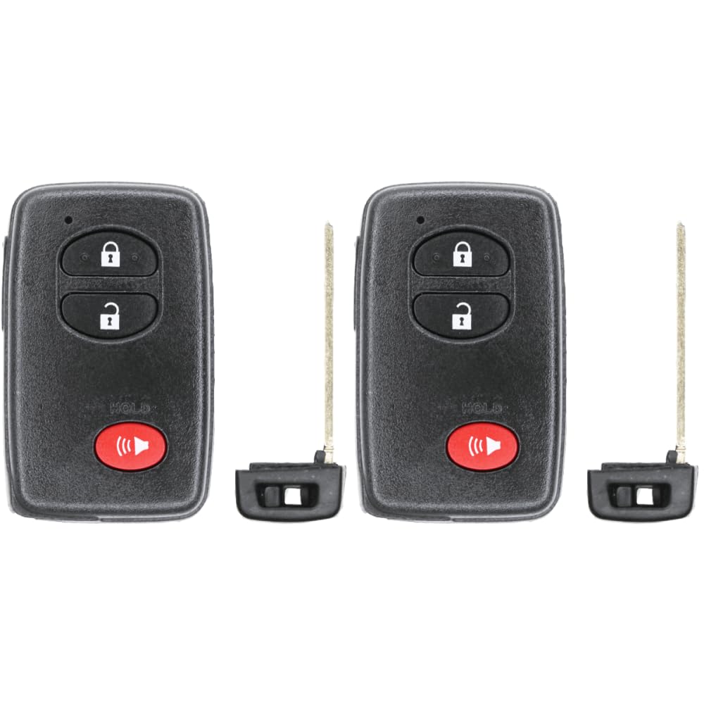 Version 1.0.0 UrbanX (2-Pack) Replacement 2013 Toyota 4-Runner Key Fob – Fcc: Hyq14Acx – Pn: 89904-47230, 89904-35010, 89904-47370 – 3 Button - Image 1