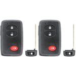 UrbanX (2-Pack) Replacement 2009 Toyota Venza Key Fob – FCC: HYQ14ACX – PN: 89904-47230, 89904-35010, 89904-47370 – 3 Button
