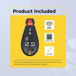 UrbanX (2-Pack) Replacement 2009-2012 Volkswagen Routan Key Fob – FCC: IYZ-C01C – PN: 56046704, 56046705 – 6 Button - Image 3