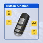 UrbanX Replacement 2017-2019 Mazda Cx-5 Key Fob – Fcc: Wazske13D02 – Pn: Tk52-67-5Dy, Tk52675Dy – 4 Button - Image 2