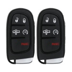 UrbanX (2-Pack) Replacement 2018 RAM 1500 2500 3500 Key Fob – FCC: GQ4-54T, GQ454T – PN: 68159657 – 5 Button
