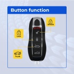 UrbanX Replacement 2017 Porsche Panamera Key Fob – FCC: KR55WK50138 – PN: 7PP-959-753-BQ – 5 Button - Image 2