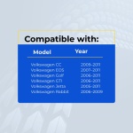 UrbanX Replacement 2009 Volkswagen EOS Key Fob – FCC: NBG92596263, 1K0959753P – PN: 1K0959753P – 4 Button - Image 4