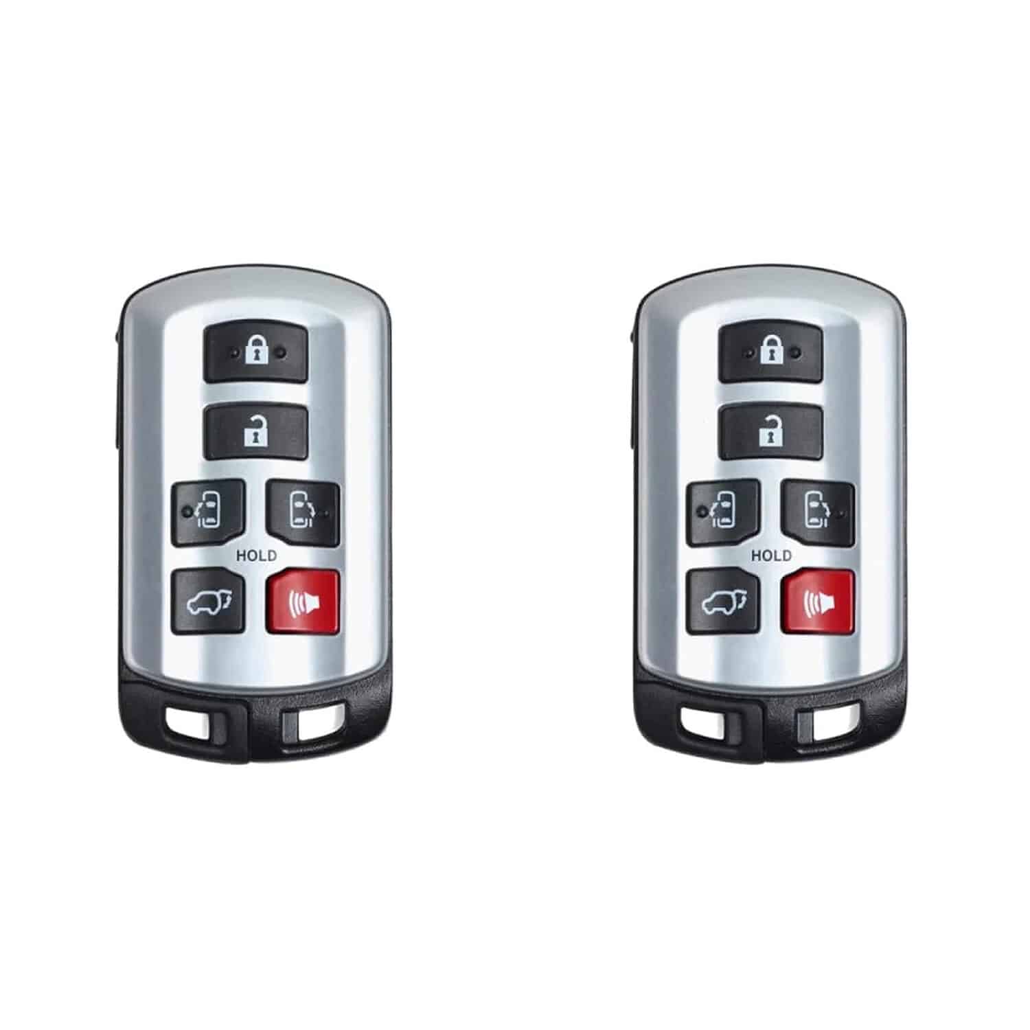 Version 1.0.0 UrbanX (2-Pack) Replacement 2019 Toyota Sienna Key Fob – FCC: HYQ14ADR – PN: 89904-08010 – 6 Button - Image 1
